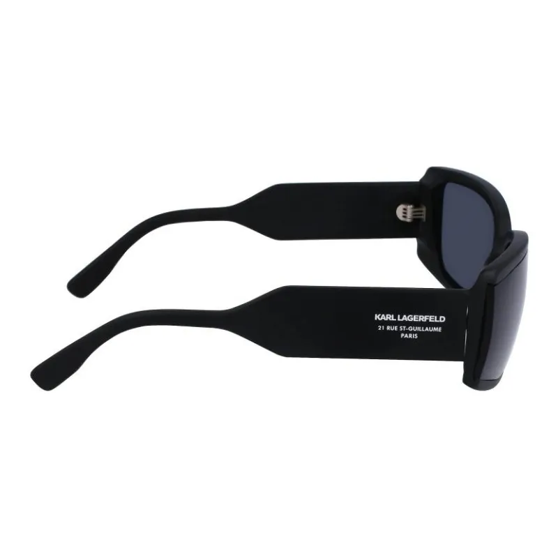 KARL LAGERFELD Plastic Rectangular Sunglasses Unisex Black-1