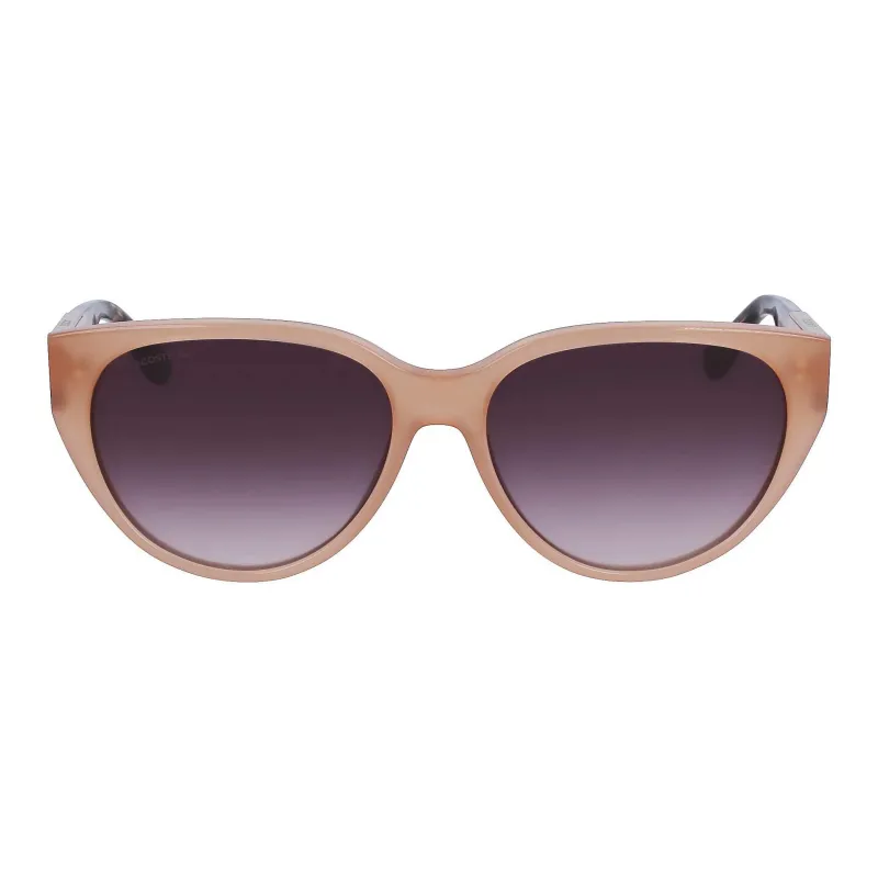 LACOSTE Plastic Cat Eye Sunglasses Women's Brown-1