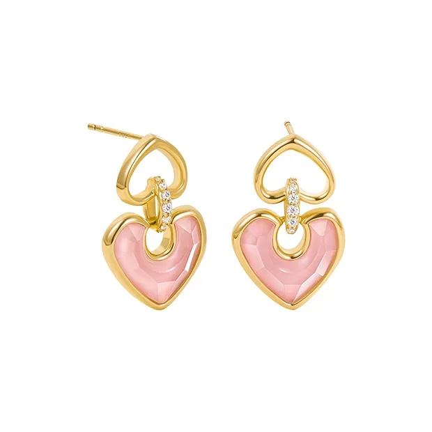 Amber Lollipop Shell Earrings Women's-4