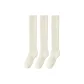 [Calf Socks Style 3 Pack]White