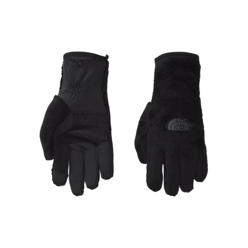 THE NORTH FACE High Pile Silicone Resin Gloves Women's Black-1