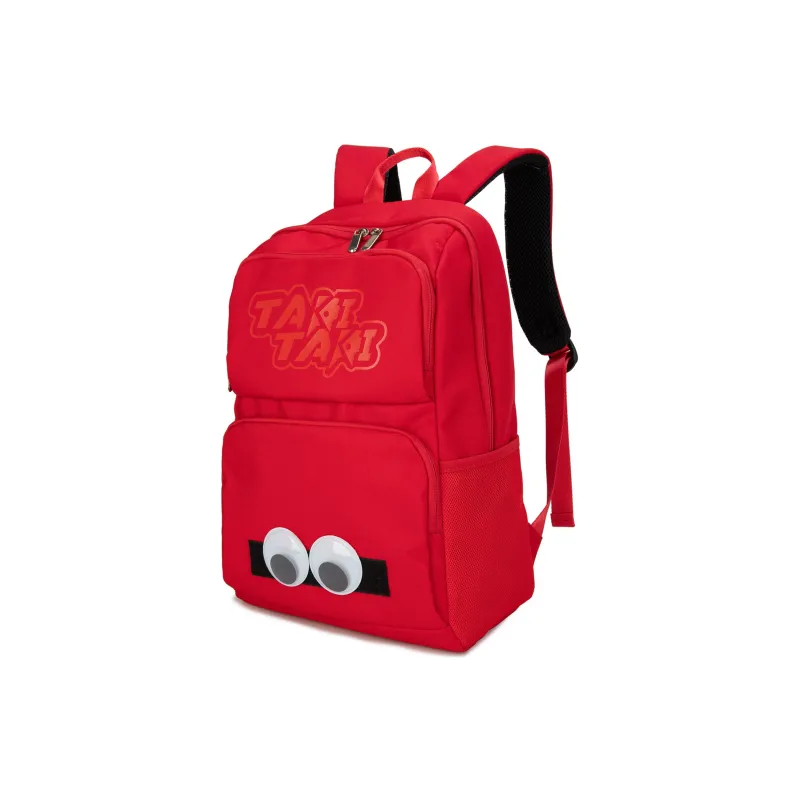 TAKI Oxford Computer Backpack Unisex Classic Black/Haze Blue/Red-13