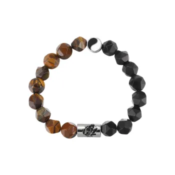 Clect Tiger's Eye Stone Bracelets Men's