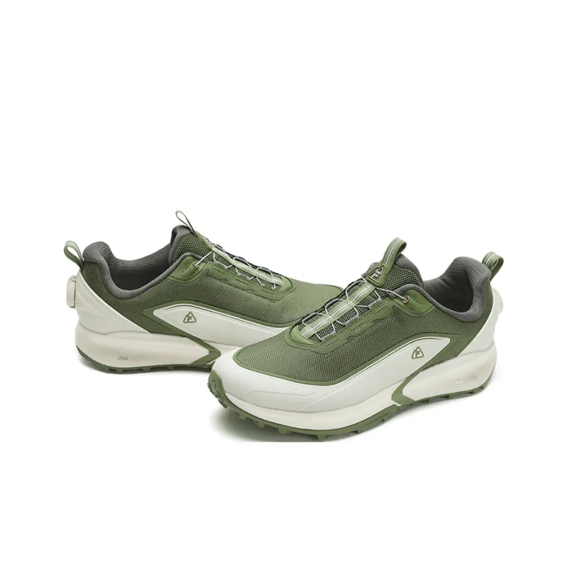 FILA BOA Wear resistant And Lightweight Low Top Running Shoes Men's Green-2