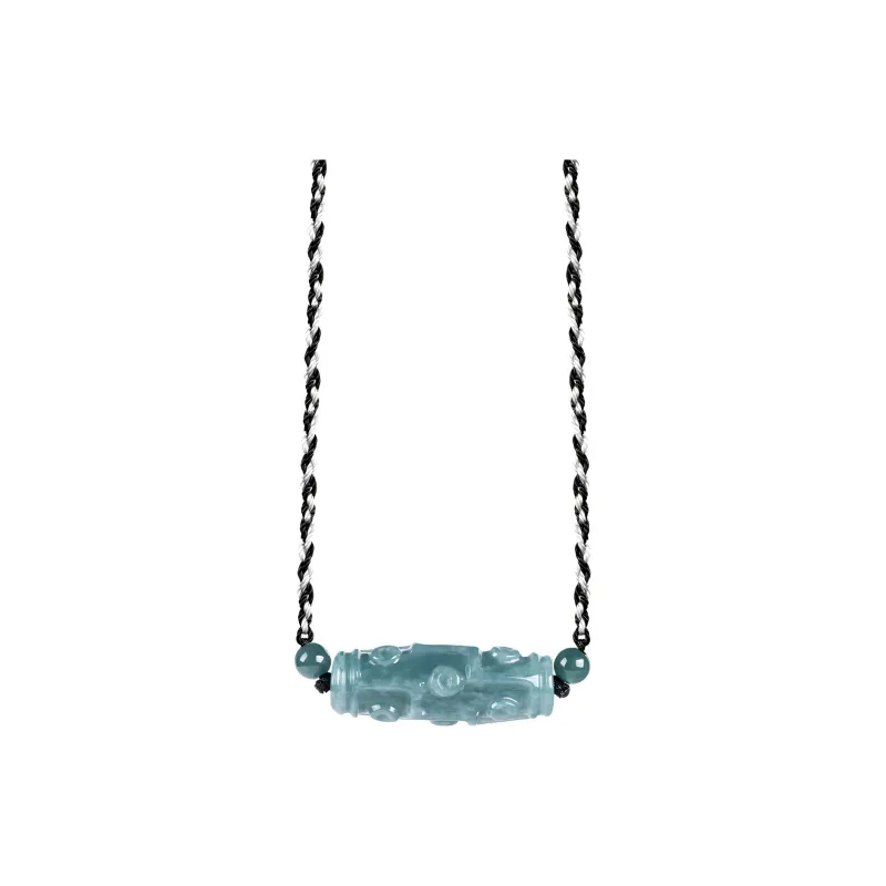 Emerald Glutinous Jade Jadeite Necklaces Unisex-0
