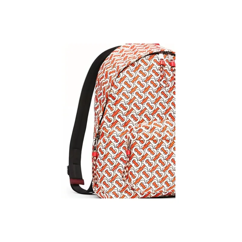 Burberry Cow Leather Backpack Women's Red-4