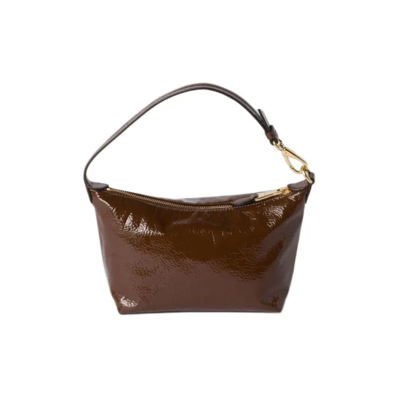 MIU MIU Naplak Lambskin Handbag Women's Yellow Sandalwood-2