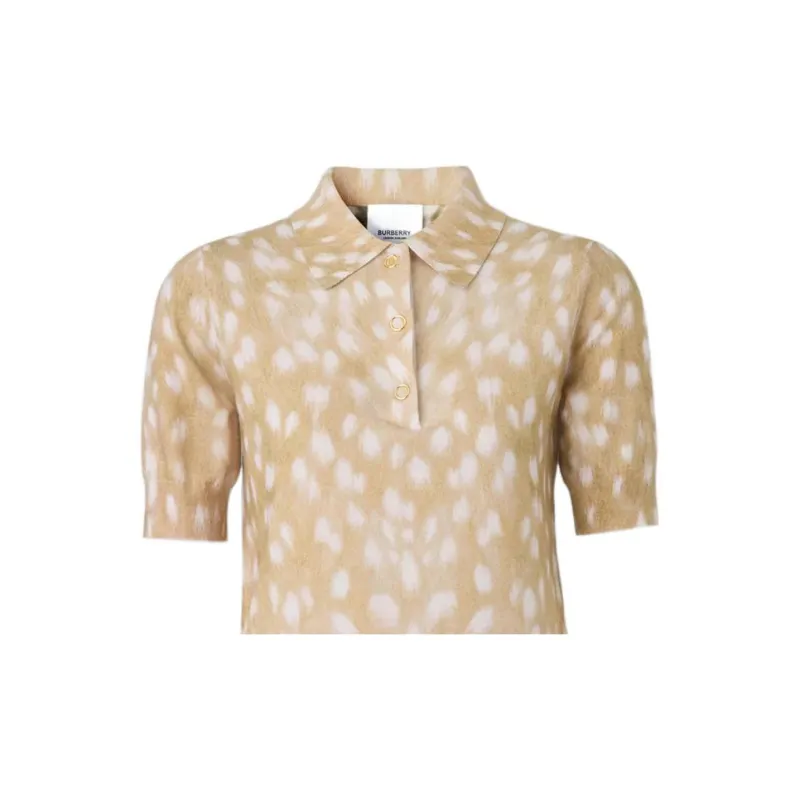 Burberry Deer-print Polo Shirt-3