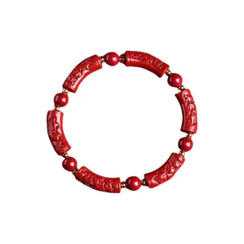 ZUIWENGLANGYASHANWENCHUANG Cinnabar Bracelets Unisex