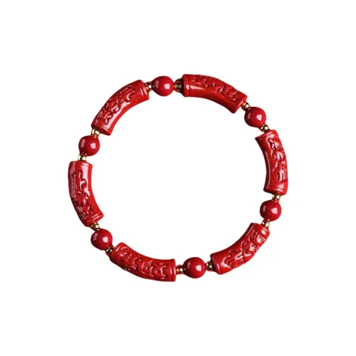 ZUIWENGLANGYASHANWENCHUANG Cinnabar Bracelets Unisex