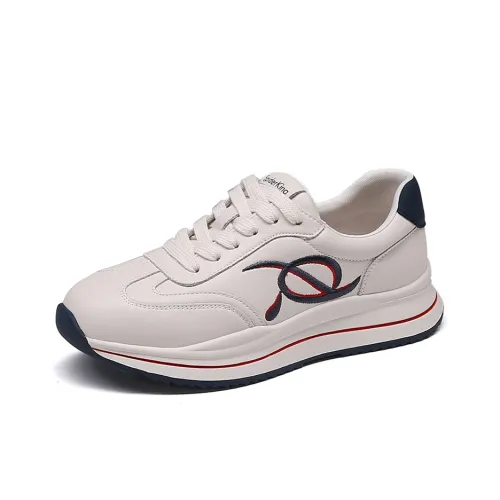 Spider King Wear Resistant Low Top Casual Shoes Women's White Blue