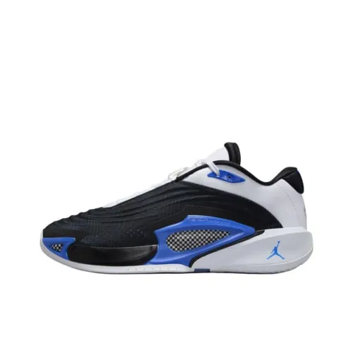 Jordan Luka 3 Anti Slip Wear Resistant Low Top Basketball Shoes Men's Black White Blue