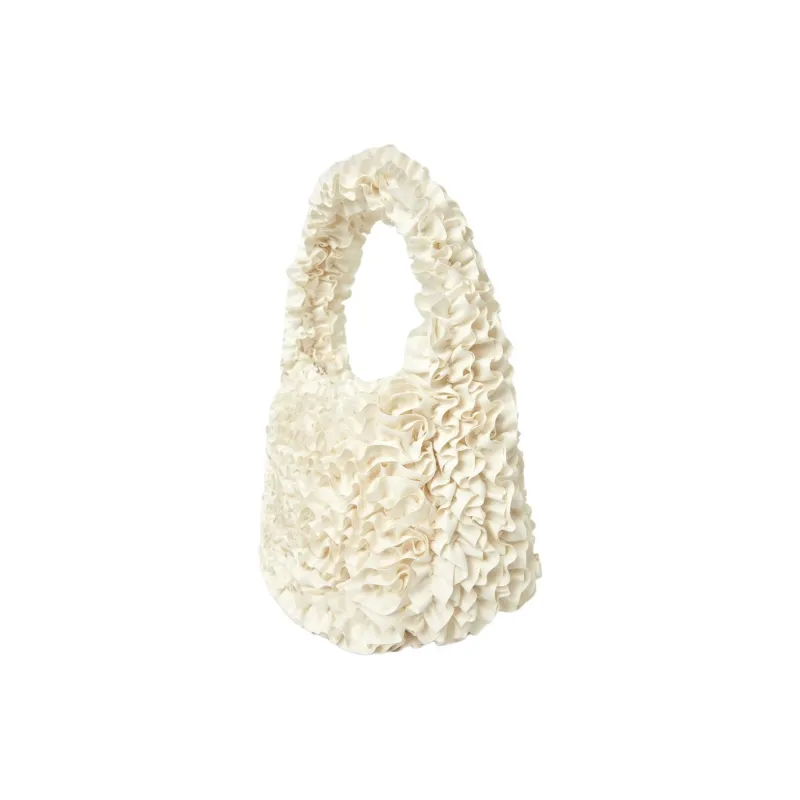 COS Polyester Handbag, Shoulder Bag Medium Size Women's Ivory-1