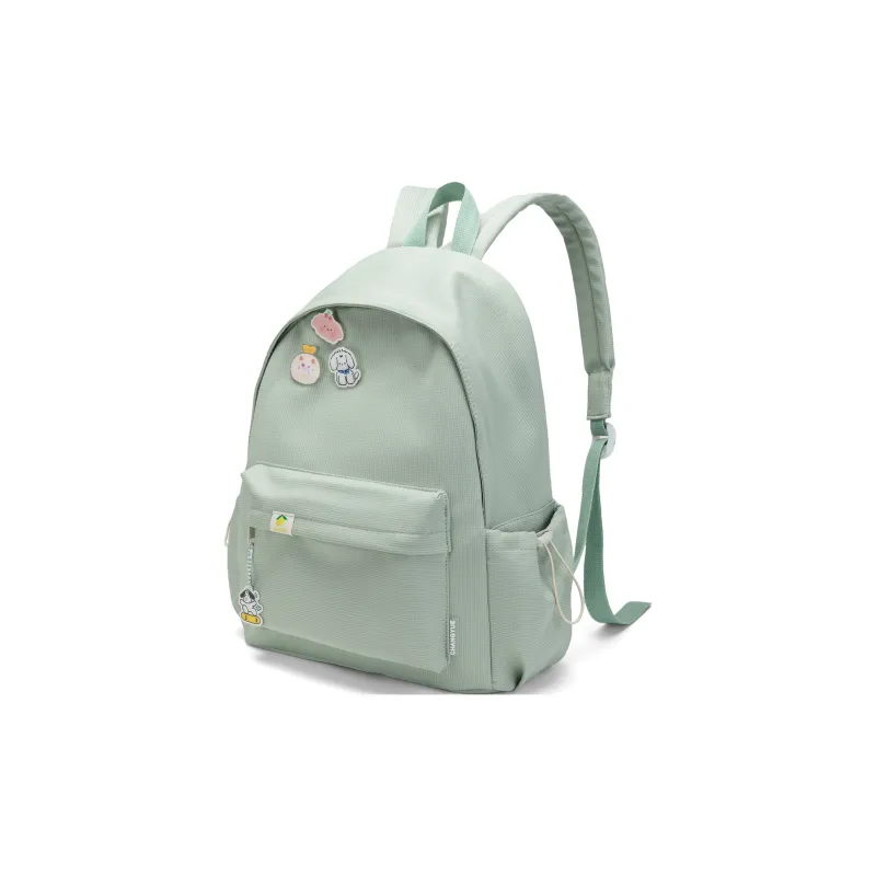 TAKI Nylon Student Commute Large Capacity Versatile Minimalist Style Backpack Unisex Pink/Green/Black/Purple/Custard-12