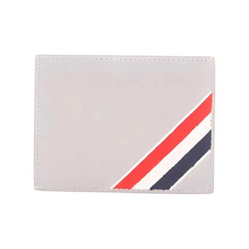 THOM BROWNE· Cow Leather Wallet Men's Gray-2