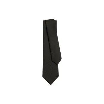 HERMES Mulberry Silk Ties Men's Moss Gray