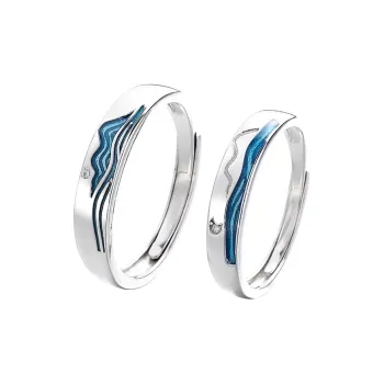 CHIC ZONE 999 Fine Silver Rings Unisex
