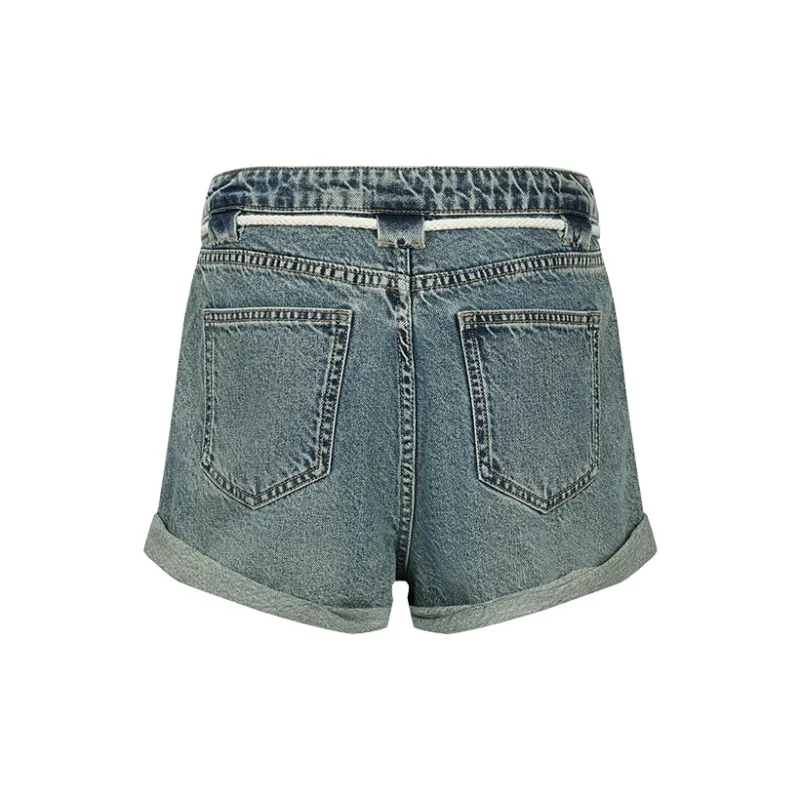 URBAN REVIVO Denim Shorts Women's Blue-1