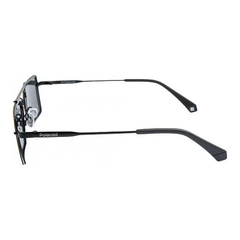 Polaroid Metal Irregular Shape Sunglasses Unisex Black-1