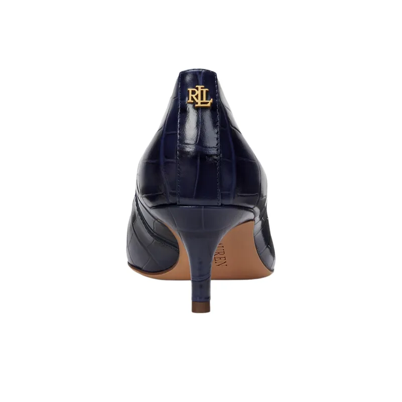 LAUREN RALPH LAUREN Adrienne Slim Heel High Heels 5cm Women's Marine Blue-4