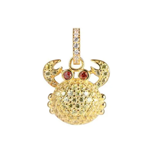 Lancaster Sterling Silver Swarovski Remix Charms / Pendants Womens Rose Gold Women's Gold
