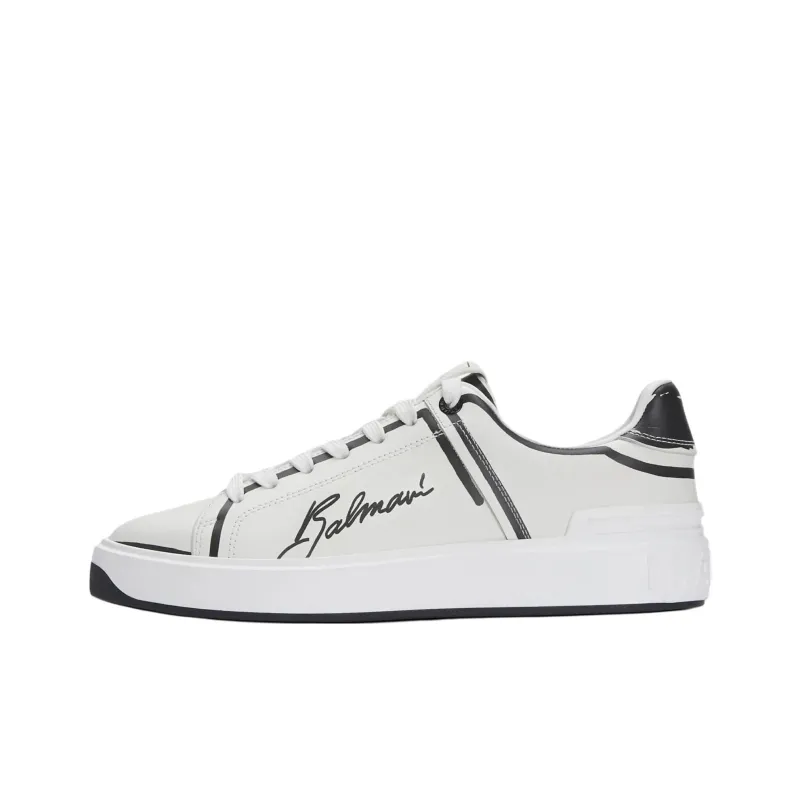 BALMAIN B Court Lace Up Sneakers Women's-0
