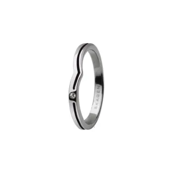 SKAGEN Steel Rings Women's Silver/Black
