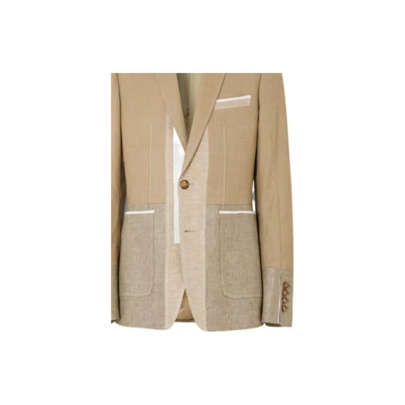 Burberry Business Suits Men Blueberry Heather Gray-2