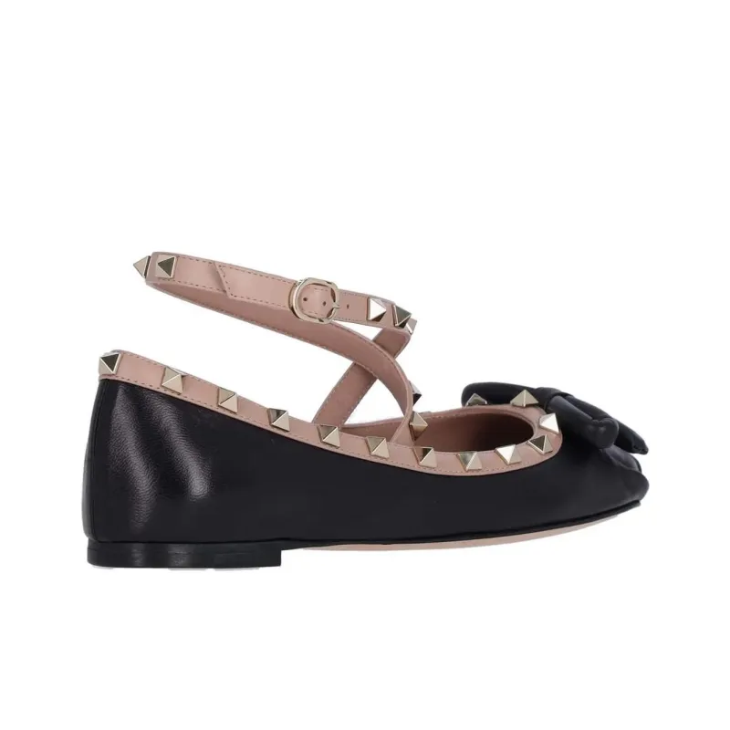 Valentino Country Collection Casual Single Shoes Women's Black-3