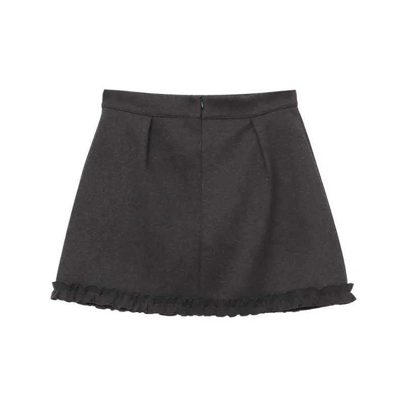 CHARM PICK Casual Short Skirts Women's Black-1