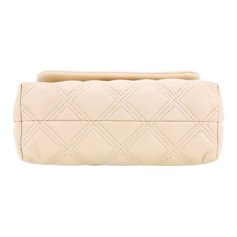 TORY BURCH Fleming Sheepskin Chain Crossbody Bag, Shoulder Bag Small Size Women's Cream White-3