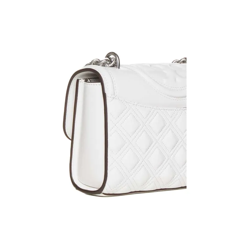 TORY BURCH Fleming Leather Crossbody Bag Shoulder Bag Women's White-4