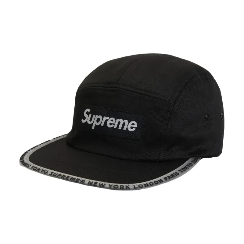 Supreme Worldwide Visor Tape Camp Cap-0