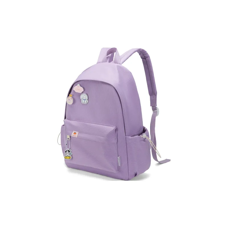 TAKI Nylon Student Commute Large Capacity Versatile Minimalist Style Backpack Unisex Pink/Green/Black/Purple/Custard-21