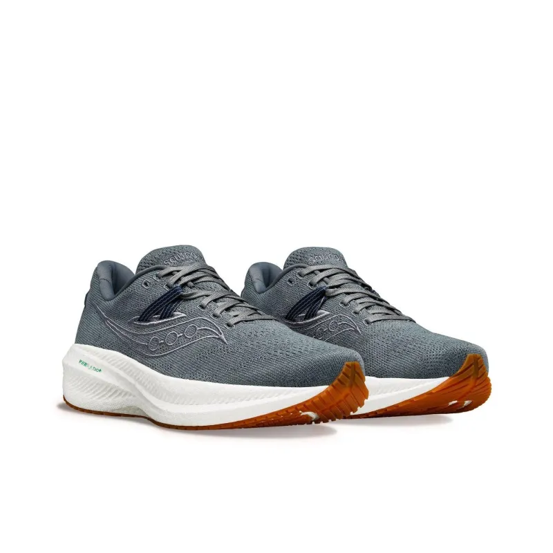 Saucony Triumph Rfg Slip Resistant Low Top Casual Shoes Men's Gray-2