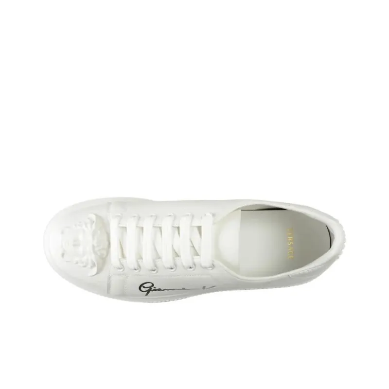 FANSIZHE Gianni Low-Top Skateboard Shoes Men's White-4