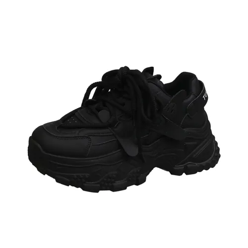 EEueeczs Height Increasing Low Top Chunky Sneakers Women's