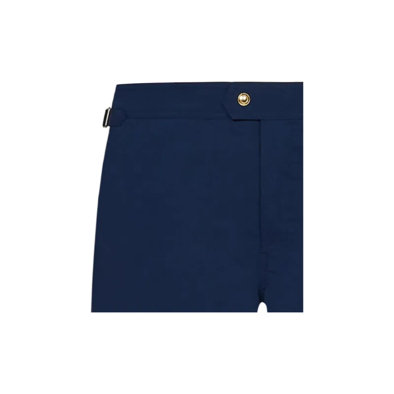 TOM FORD Logo buckle Compact poplin Swim Shorts-2
