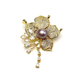 PEARL QUEEN Freshwater Pearl Brooches Women's