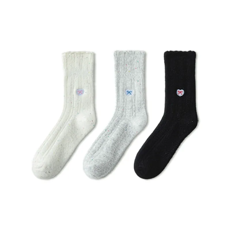 COTTON CHEESE Mid Calf Socks Women's 3 Pack-0