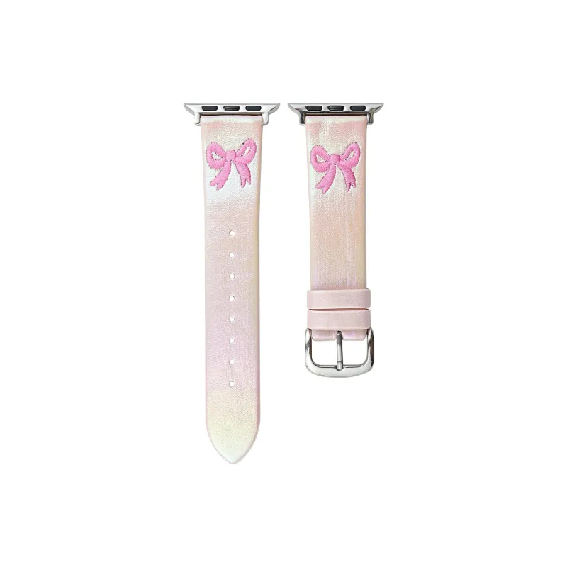 PULAISI Watch Band Apple Compatibility Leather Material-4