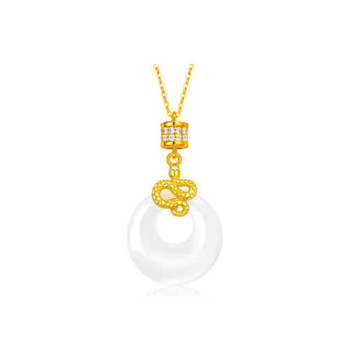 CHINA GOLD Agate Necklaces Unisex
