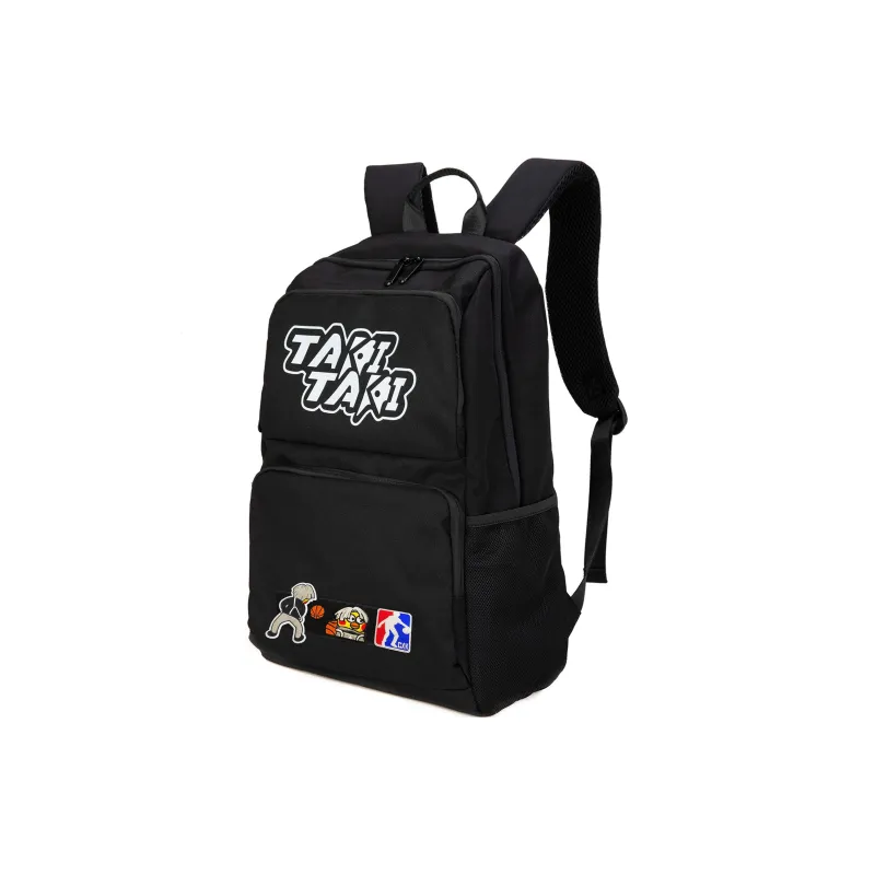 TAKI Oxford Computer Backpack Unisex Classic Black/Haze Blue/Red-18