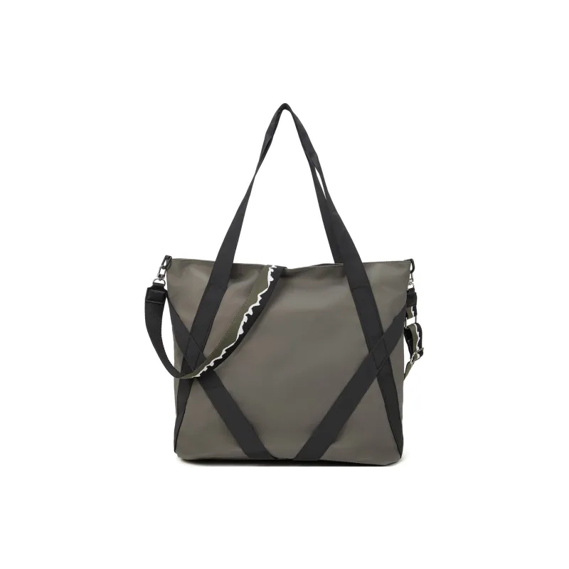 TAKI PU Crossbody Bag Shoulder Bag Regular Unisex Black/Gray Brown-15