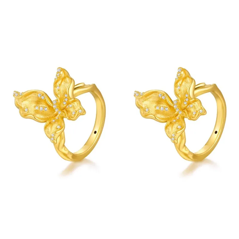 Welcome To The Treasure Alloy Rings Unisex Gold-5