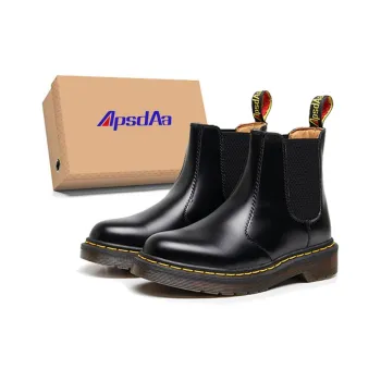 ApsdAa x VFTS Short Chelsea Boots Unisex Black