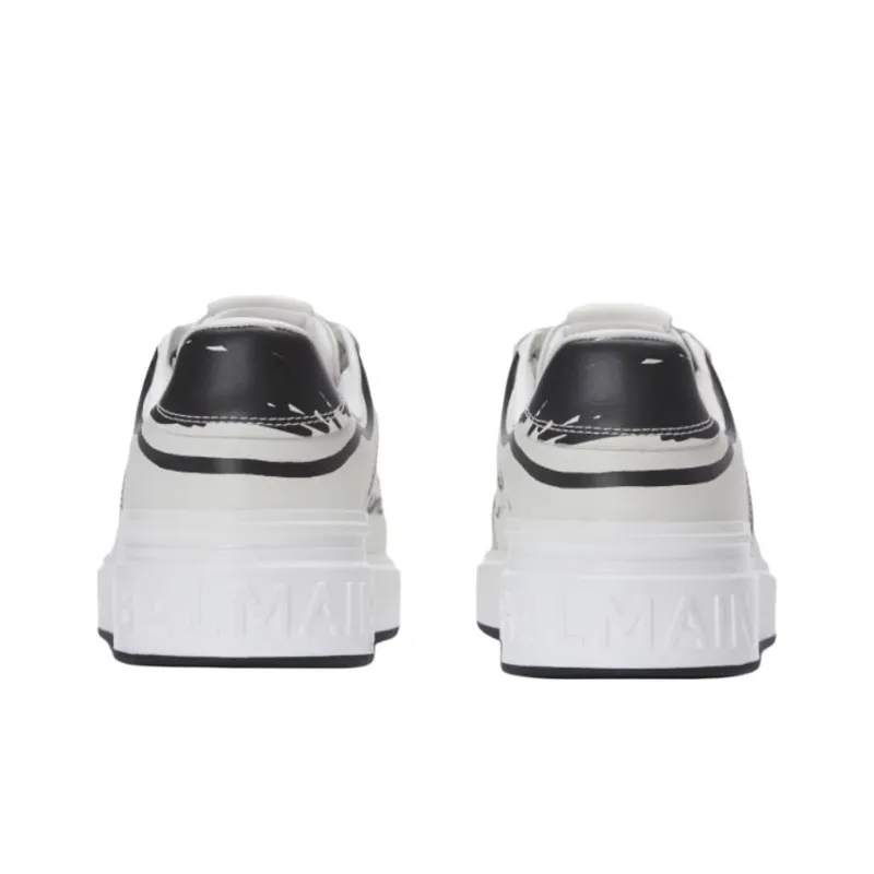 BALMAIN B Court Lace Up Sneakers Women's-4