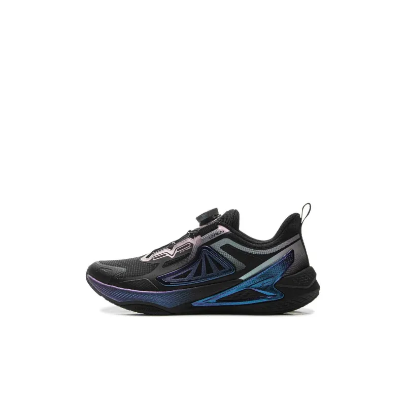 LINING YOUNG Breathable Low Top Kids' Running Shoes Black Kids'-0