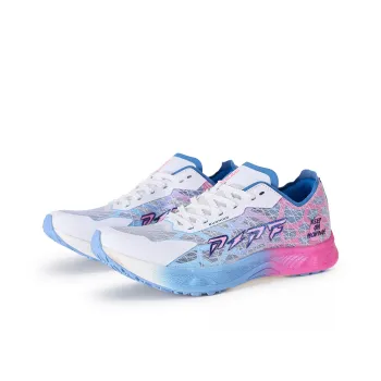 PZPF Cushioning Abrasion Resistant Breathable Low Top Full Length Genuine Carbon Plate Running Shoes Unisex Blue Pink