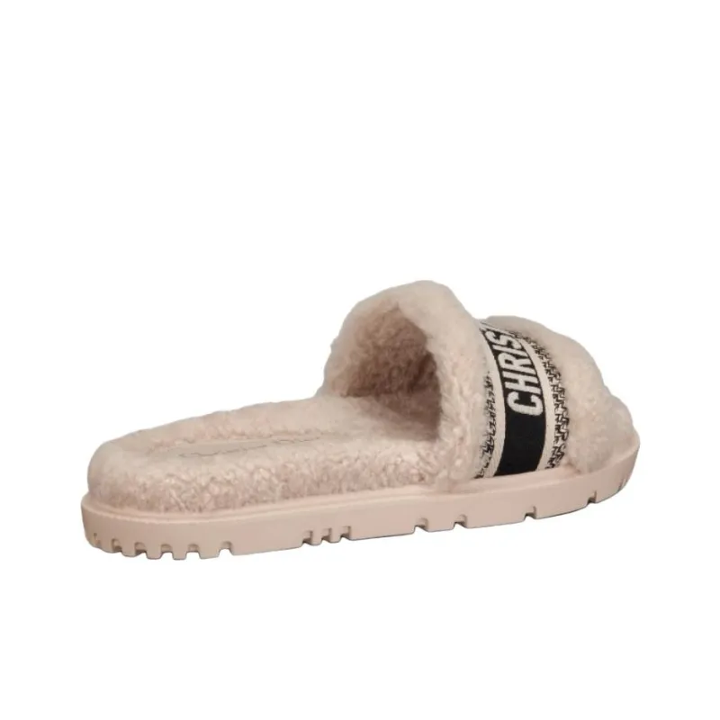 DIOR Dway Quick Dry Slide Slippers Women's Beige Black-3